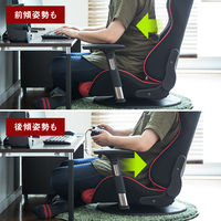 サンワサプライ ゲーミング座椅子(リクライニング・肘付き・レバー式) 150-SNCF005GY 1脚（直送品）