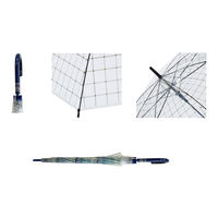 共栄工業 POE デザインビニールジャンプ傘 60cm チェック＆星＆ドット柄 12本アソートセット 40116-S 1箱（直送品）