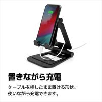 タブレットスタンド BIG DOUBLE-SWING 折り畳み式タブレットスタンド ブラック AS-BWBM-BK アーキサイト