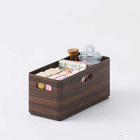 キングジム スタッキングユニットボックスS キーニ 木目調 ブラウン KW1012フラ 1個