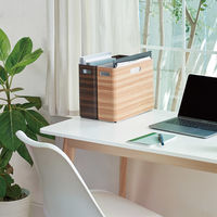 キングジム ボックスファイル キーニ 木目調 ナチュラル KW4033ナチ 3個