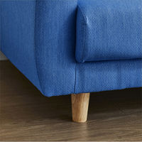 後藤家具物産 多機能ソファー 幅1200mm ブルー SO-SM-BL 1台（直送品）