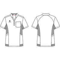 明石スクールユニフォームカンパニー ニットシャツ ワイン×ネイビー S UZL3210 1枚（直送品）