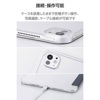 iPad Pro ケース 11インチ (M4) マグネット式フラップ 薄型 ネイビー TB-A25PMWVNV エレコム 1個（直送品）
