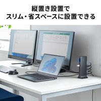 サンワサプライ ドッキングステーション(4K・HDMI×2画面出力・ACアダプタ付) USB-CVDK16 1個