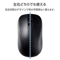 Bluetoothマウス 無線 ワイヤレス レーザー 抗菌 3ボタン 簡易包装 黒 M-S2BLKBK/RS エレコム 1個（直送品）