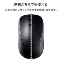 ワイヤレスマウス 無線 2.4GHz レーザー 抗菌 3ボタン 簡易包装 黒 M-S2DLKBK/RS エレコム 1個