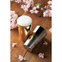 和平フレイズ さくら街道 ステンレス二重タンブラー300ml(外面金メッキ) ME-7350 1個（直送品）