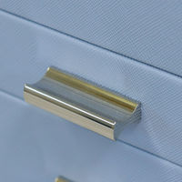 MOJYU ジュエリーボックス アシャ 3段 セレストブルー JWB-025 1台（直送品）