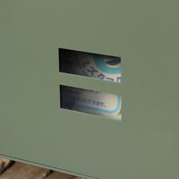 MOJYU バルトロ 宅配ボックス付ポスト エバーグリーン/ブラウン木目 1台（直送品）