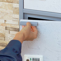 MOJYU トビア 宅配ボックス付ポスト 宅配2段タイプ クールグレー 1台（直送品）