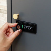 MOJYU リーノ 宅配ボックス付ポスト グレー 1台（直送品）