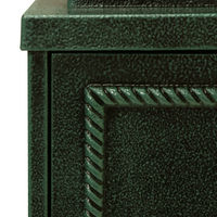 MOJYU ディアー 鋳物壁掛けポスト グリーン 1台（直送品）