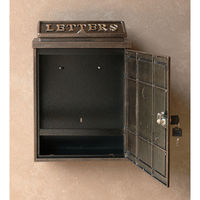 MOJYU クローバー 鋳物壁掛けポスト ブロンズ 1台（直送品）