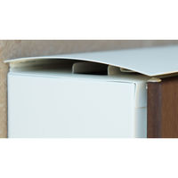 MOJYU ピエラ 壁掛けポスト グレージュ/ブラウン木目 1台（直送品）