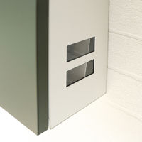 MOJYU ティーナ 壁掛けポスト エバーグリーン/ホワイト 1台（直送品）