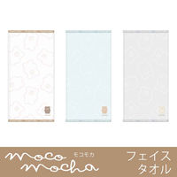 クーリア フェイスタオル モコモカ 34×82cm ミルクティー 401657 1個（直送品）