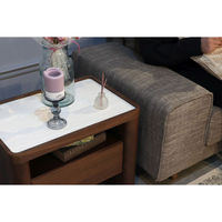 【軒先渡し】東馬 UPビオランテ サイドテーブル 幅600×奥行400×高さ525mm 1台（直送品）