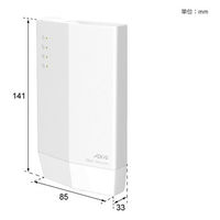 バッファロー 無線LAN中継機（Wi-fi中継機）11ax/Wi-fi6対応/1201+573Mbps/WEX-1800AX4/D 1台