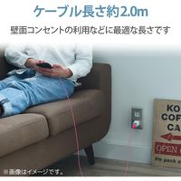エレコム Lightningケーブル/スタンダード/2.0m/ピンク MPA-UAL20PN 1個