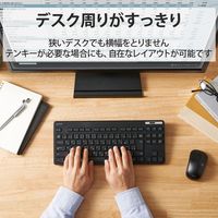 Bluetoothミニキーボード/薄型/メンブレン式/抗菌/マルチペアリング対応/ブラック/簡易パッケージ TK-FBM119KBK/EC（直送品）