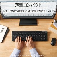エレコム キーボード ワイヤレス Bluetooth 抗菌 薄型 メンブレン 簡易パッケージ 黒 TK-FBM120KBK/EC 1個（直送品）