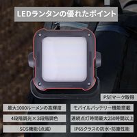 ピースアップ モバイルバッテリー in ランタン 10000mAh 10001107 1個