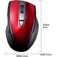 サンワサプライ 静音BluetoothブルーLEDマウス(5ボタン) MA-BTBL167R 1個（直送品）