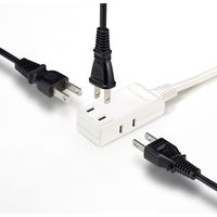 延長コード 電源タップ 0.5m 2P（ピン） 3個口 ライトグレー TAP-M705W サンワサプライ 1個（直送品）