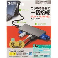 サンワサプライ USB Type-C ドッキングハブ USB-3TCH13S2 1個