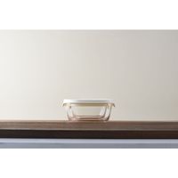 HARIO（ハリオ） 耐熱ガラス製保存容器 1セット（250ml×2個、600ml×1個） ホワイト