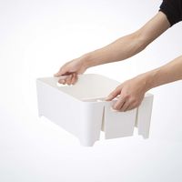 tower（タワー） 水切りバスケット ホワイト 1個 山崎実業 水切りかご