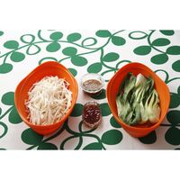 シリコンスチーマー オレンジ オーバル型 電子レンジ調理 fleur フルール 1個 シービージャパン