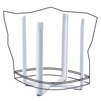 tower（タワー） ポリ袋エコホルダー ホワイト 1個 山崎実業