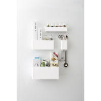 tower（タワー） マグネットストレージラック ホワイト 1個 山崎実業 キッチン収納