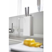 tower（タワー） マグネット包丁スタンド ホワイト 1個 山崎実業 キッチン収納