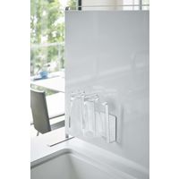 tower（タワー） マグネットグラス&ボトルホルダー ホワイト 1個 山崎実業 キッチン収納