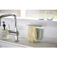 tower（タワー） マグネット布巾ハンガー スリム ホワイト 1個 山崎実業 キッチン収納