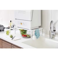 tower（タワー） 伸縮食洗機ラック ホワイト 1個 山崎実業 キッチン収納