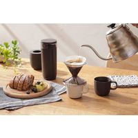 Ready to（レディー トゥ） コーヒー計量キャニスター 珈琲 豆入れ 保存 容器 ブラック 1個 マーナ