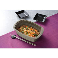 マジカリーノ シリコンスチーマー 角型 S 電子レンジ調理器 ブラック 1個 和平フレイズ