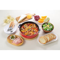 ToMay （トゥーメイ） フライパンにも鍋にもなる 取っ手の取れる 卓上鍋 24cm 深型 IH対応 レッド 和平フレイズ