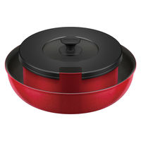 サーモス（THERMOS）デュラブルシリーズ取っ手のとれる鍋KOA レッド IH対応 18cm KOA-018 R 1個