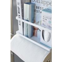 tower（タワー） マグネットキッチンペーパー＆ラップホルダー ホワイト 1個 山崎実業