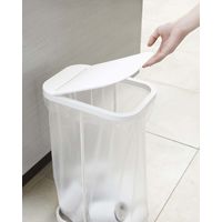 ルーチェ 分別ゴミ袋ホルダー ホワイト 1個 山崎実業