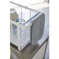 tower（タワー） スリムツーウェイ水切りワイヤーバスケット ホワイト 1個 山崎実業 【送料無料】