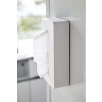 tower（タワー） マグネットコンパクトティッシュケース ホワイト 1個 山崎実業