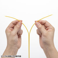 サンワサプライ  メガネ2芯光ファイバケーブルのみ100m（シングルモードOS2） HKB-M2OS2-CB100（直送品）