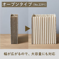 キングジム サクッと整理！ドキュメントファイル（オープン） ブラック 2291ーBK 1セット（1冊×6）