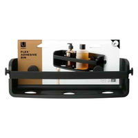 アントレックス Umbra バス収納 バスラック アドヒーシブ ビン ブラック 441386 1個（直送品）